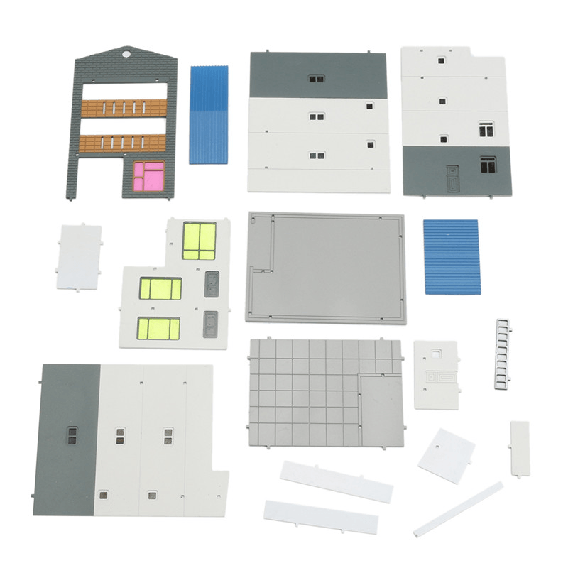 Maßstab N, Spurweite 1/144, weiß, 4-stöckig, kommerzieller Modellbau, GUNDAM-Modellszene