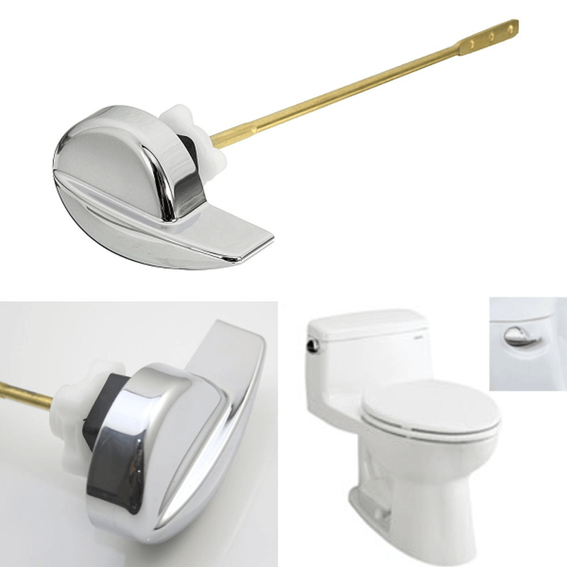 Chrome Finish Universal Toilet Tank Flush Lever Brass Side Mount Handle