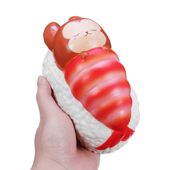 Yummiibear Squishy Foxy and Prawn Blanket Jumbo Sushi Toy Slow Rising with Packaging Box