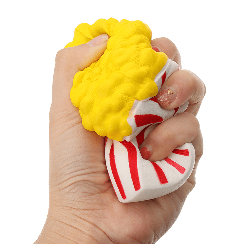 Sunny Popcorn Squishy 15CM Slow Rising with Packaging Cute Jumbo Soft Squeeze Strap Scented Toy