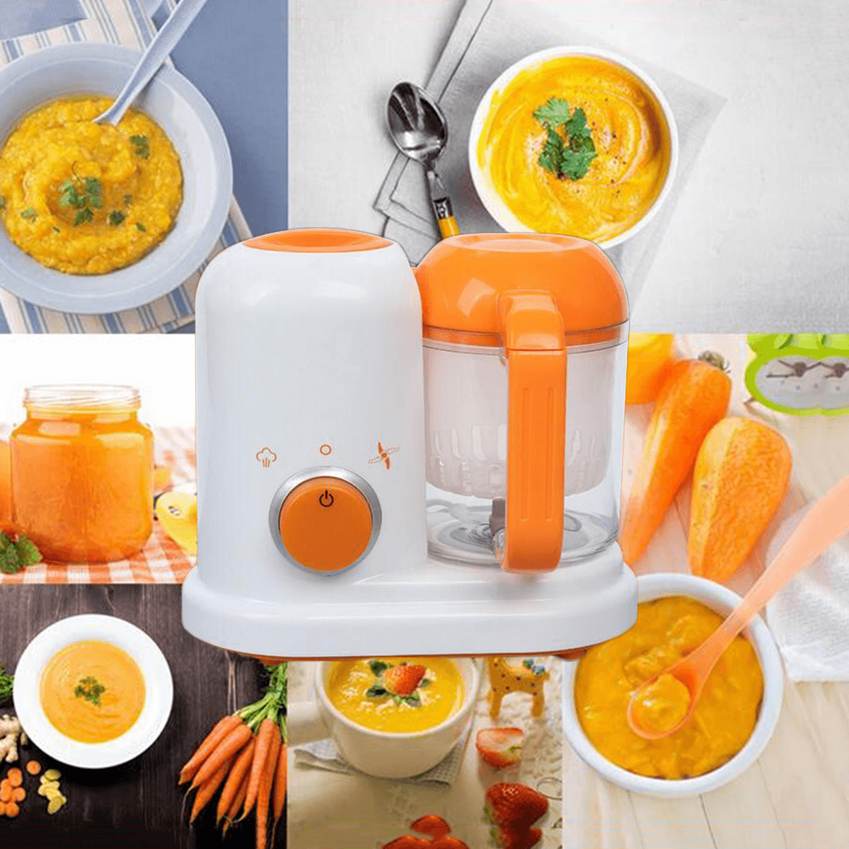 Electric Baby Food Maker Processor Toddler Blender Safe Healthy Steamer Processor BPA Free