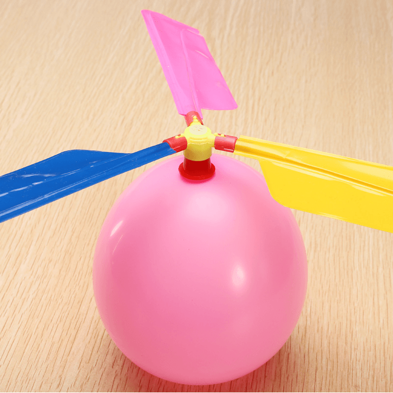 Colorful Traditional Classic Balloon Helicopter Portable Flying Toy