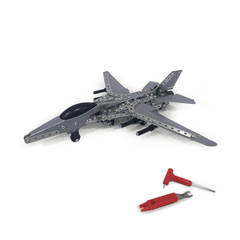 Mofun 3D Metal Puzzle Model Building Stainless Steel Aircraft Fighter Plane 470PCS