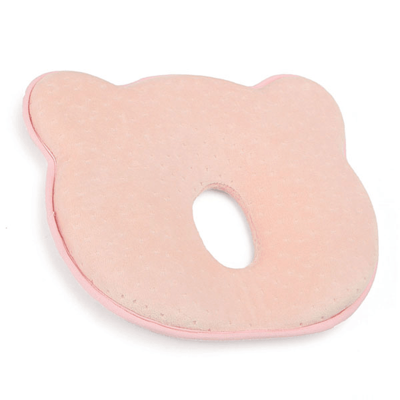 22X26X3.5Cm Memory Cotton Newborn Baby Correcting Head Cervical Vertebra Pillow Blue Pink