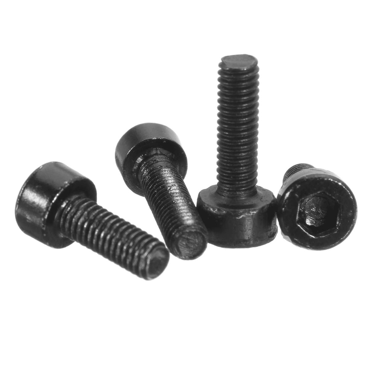 300Pcs M3 Black Alloy Steel Allen Screw Bolt with Hex Nuts Washers Assortment