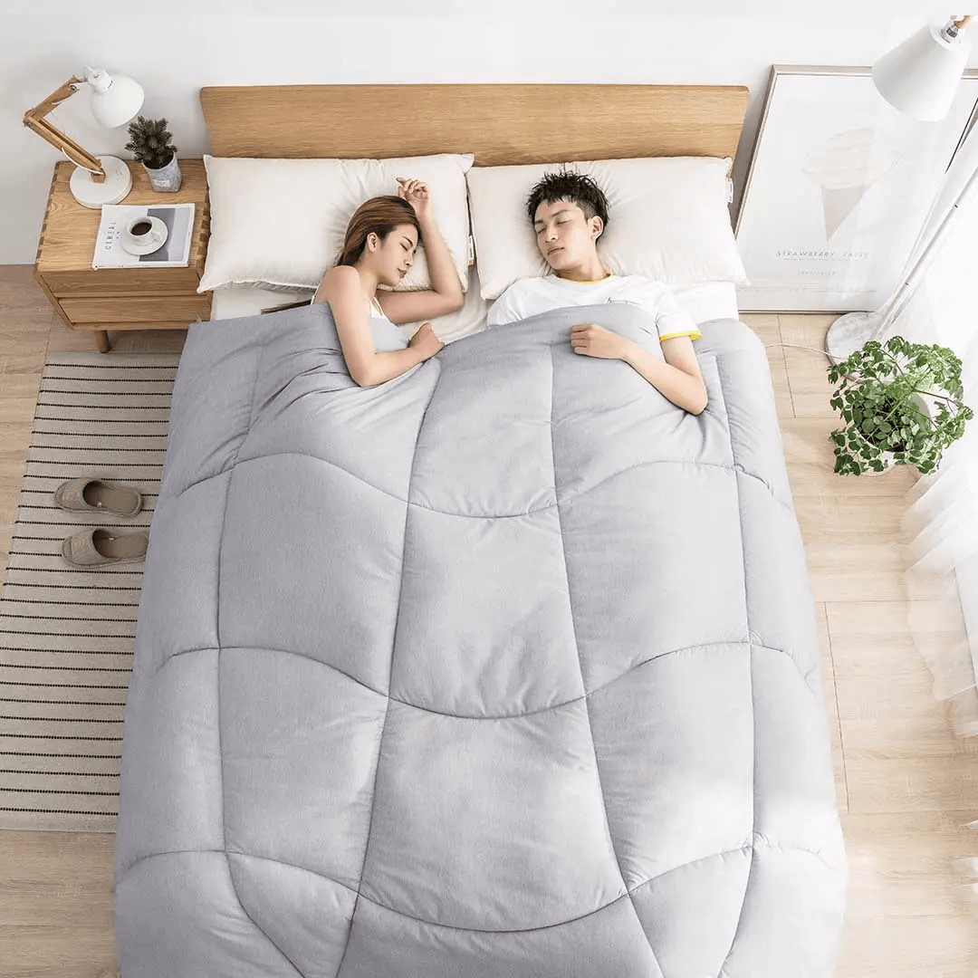 COMO LIVING Graphene Self-Heating Duvet from Far Infrared Heating Antibacterial Antistatic Warm for Bedding Sets