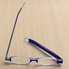 Blue 360 Degree Rotation Rotating Folding Presbyopic Reading Glasses Strength 1.0 1.5 2.0 2.5 3.0 3.5