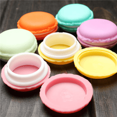 Süße Bonbonfarbene Macaron-Mini-Geburtstags-Geschenkbox, wasserdichte Aufbewahrung, Schmuck, Ringe, Pillendose