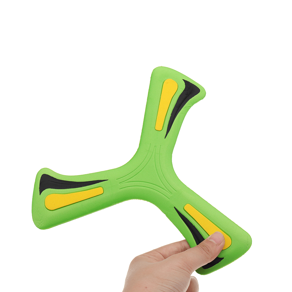 Softoys Eva Material Boomerang Throw Indoor Toy Safety Grasping Movement Ability Plane Toy