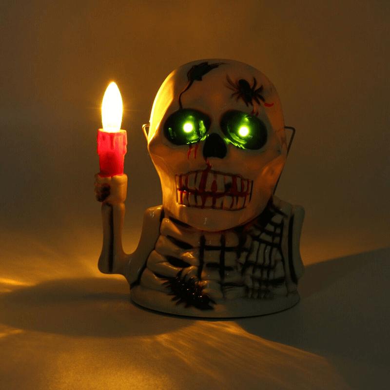 Halloween Party Home Decoration Supplies Portable Luminous Ghost Lamp Toys for Kids Children Gift