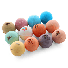 60G * 12Pcs boules de bombes de bain blanchissant l'humidité exfoliant pour le corps à l'huile essentielle