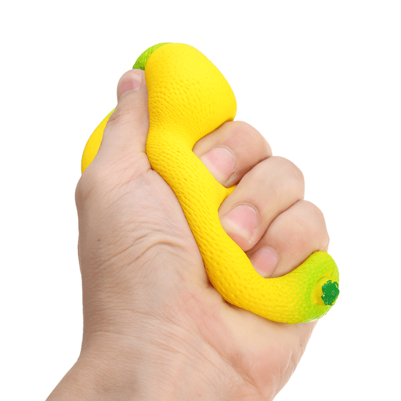 Squishy Yellow Lemon 12Cm Big Soft Slow Rising Fruit Collection Gift Decor Toy