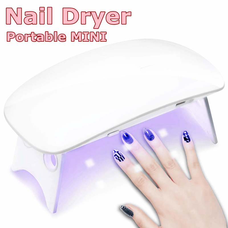 Nail Dryer LED UV Lamp Micro USB Gel Varnish Curing Machine Nail Art Tools 6 LEDS Nail Lamps for Home111