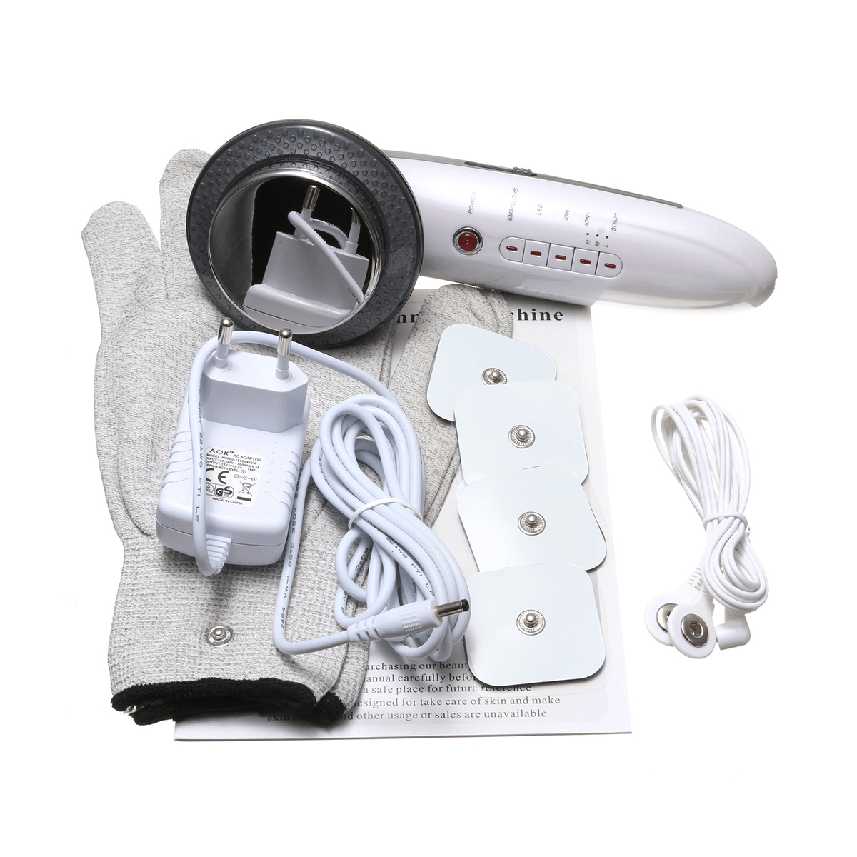 6 in 1 Ultrasonic LED Facial Care Body Slimming Massager Anti-Fatigue Anti-Cellulite Machine