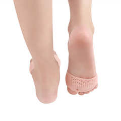 1 Pair Ultra Elastic Breathable Gel Toe Separator Bunion Corrector Pad Metatarsal Cushion for Hallux Valgus Hammer Toe