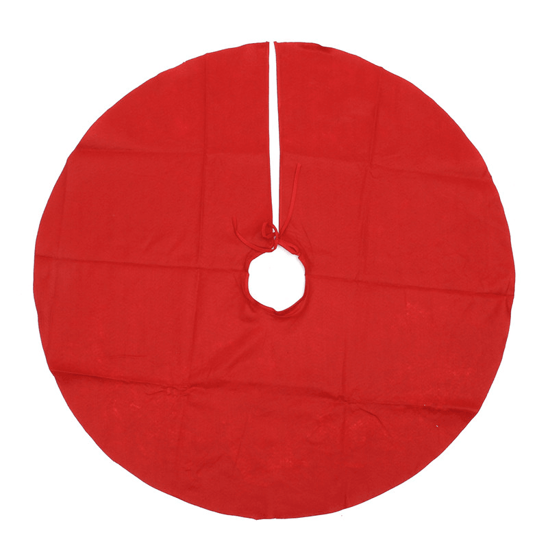 100Cm Red Christmas Tree Skirt Santa Claus Tree Skirt Christmas Decoration Supplies Ornament