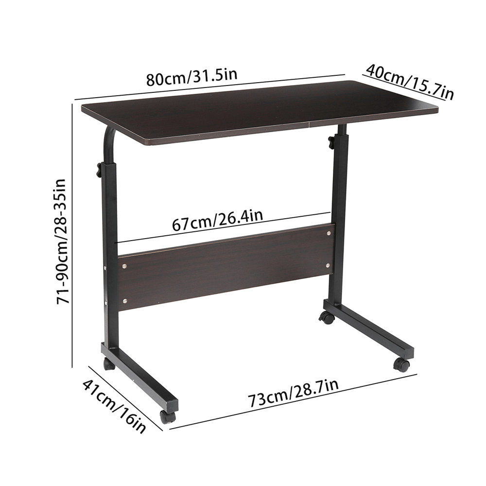 Computer Desk with Wheels Portable Laptop Desk Computer Desk That Can Be Used on Bed or Sofa to Learn to Read Removable