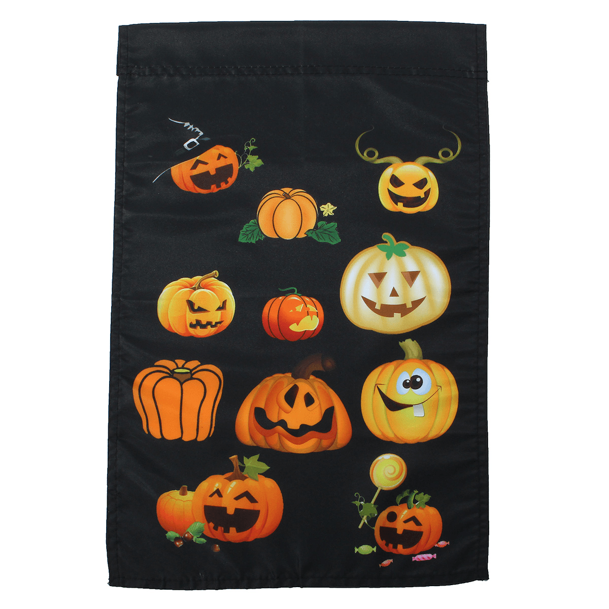 30 x 45 cm Halloween-Polyester, niedliche Kürbisse, Flagge, Garten-Feiertagsdekoration