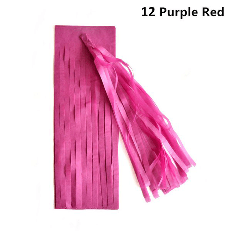 14 Inch Tissue Paper Tassel Garland Birthdays Party Decorations Event Gift Pack Balloon Accessoriess