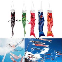 40Cm Japanese Style Koi Nobori Carp Flag Wind Sock Koinobori Fish Waterproof Kite Mascot Crafts Hanging Decor