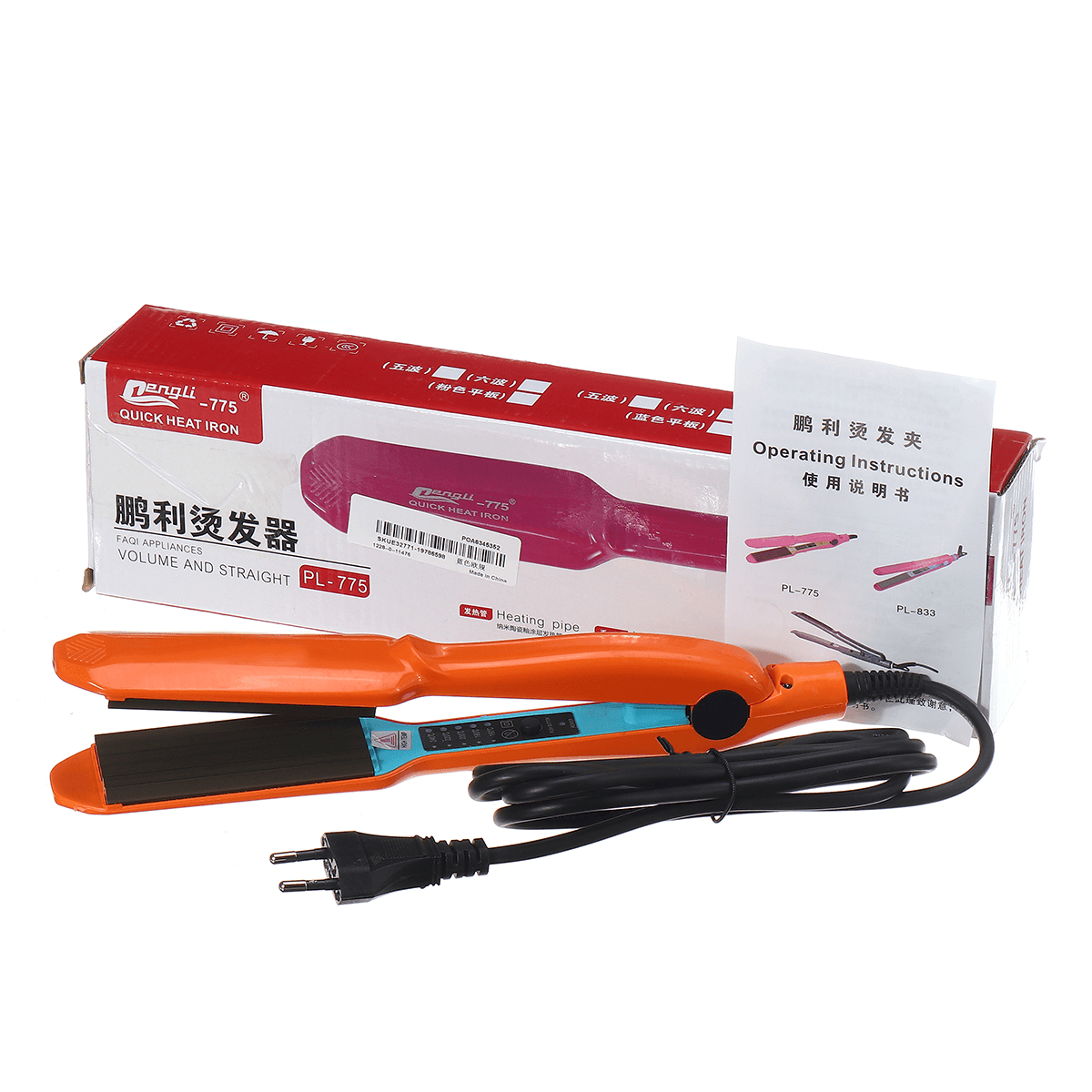 110--240V Curly Iron Ceramic Hair Curler Curling Iron