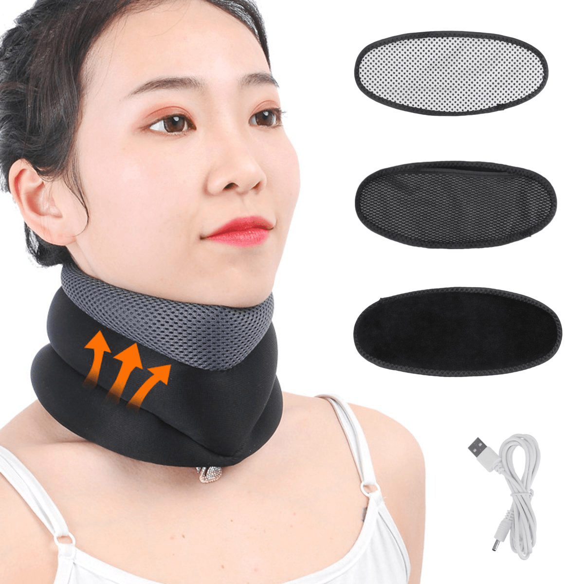 Cervical Neck Traction Collar Support Brace Relax Pain Relief Therapy Sleeping