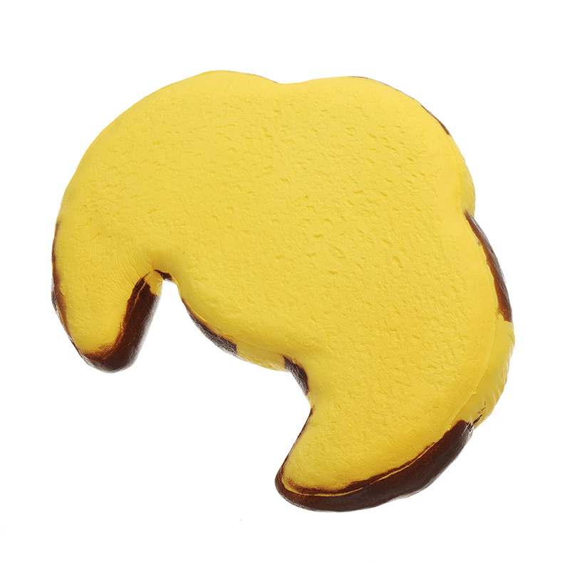 Squishyfun Jumbo-Croissant-Squishy-Brot, super langsam aufsteigend, 18 x 12 cm, Squeeze-Sammlung, Spielzeug, lustiges Geschenk