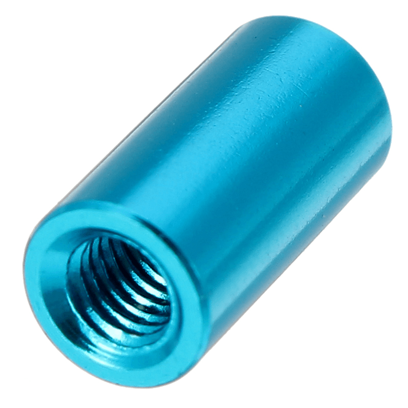 Suleve™ M3AR7 M3 Abstandsbolzen aus Aluminiumlegierung, 10–35 mm, blaue runde Abstandshalter für Leiterplatten, 10 Stück