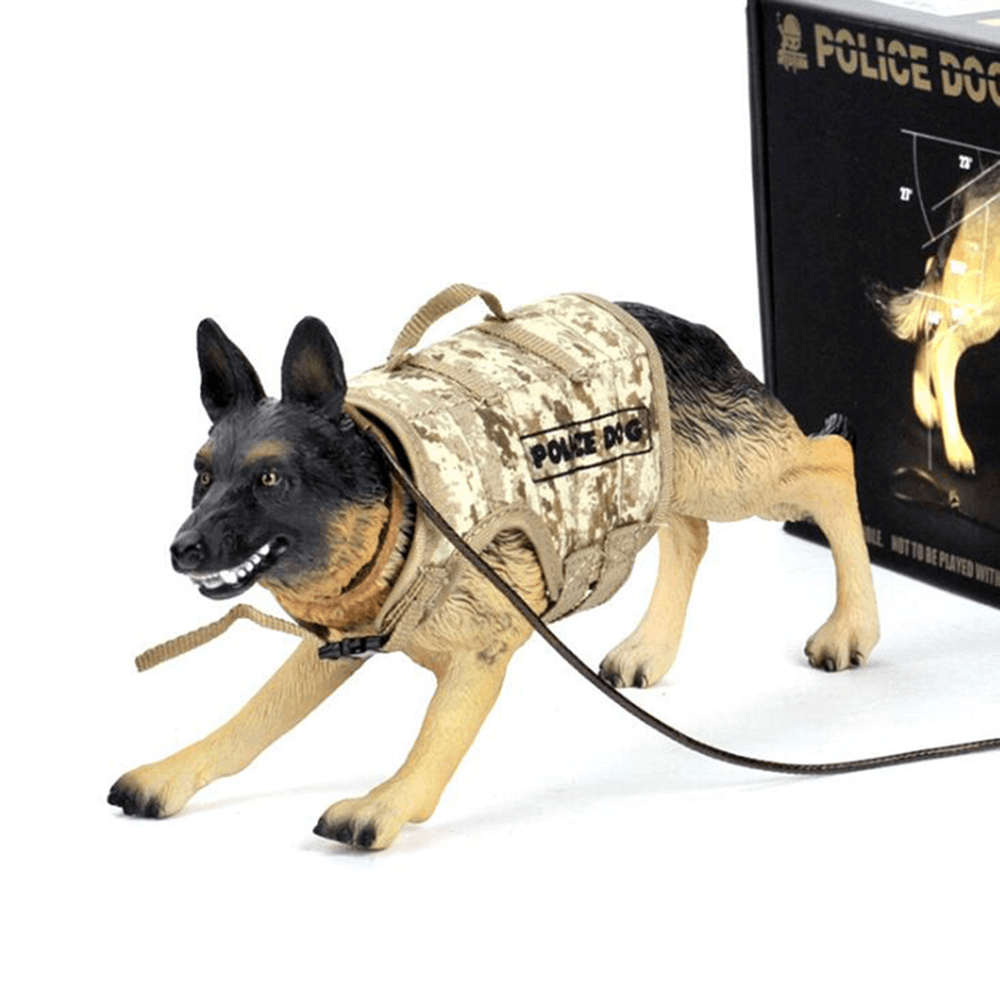 1/6 Scale Police Dog Action Figure Accessories Military Soldiers German Shepherd Toys Mini Animal Figures