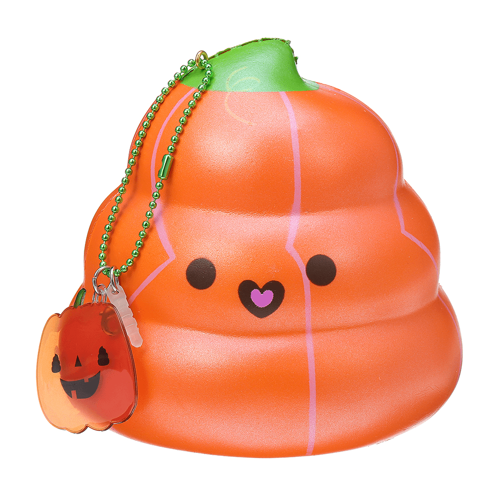 Puni Maru 14Cm Squishy Pumpkin Poop Super Slow Rising Toy Tag Gift