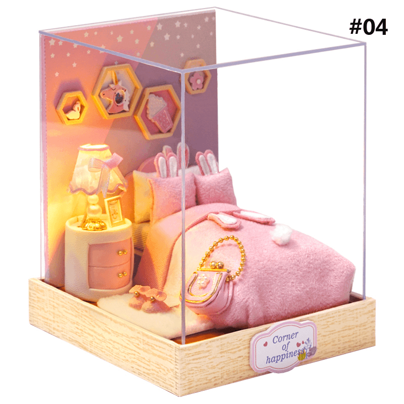 Cuteroom Corner of Happiness DIY Cabin Happiness One Pavilion Series Doll House with Dust Cover