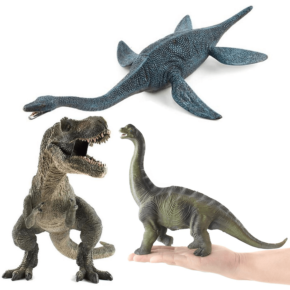 Large Brachiosaurus Dinosaur Toy Realistic Solid Plastic Diecast Model Gift to Kids