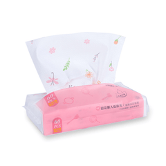 60 Pumping / Pack Printed Disposable Non-Woven Cloth Extraction Wet and Dry Wipes Kitchen Towels