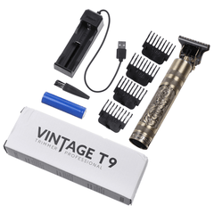 Recargable T9 Calvo Hair Clipper Electric Hair Trimmer Afeitadora inalámbrica