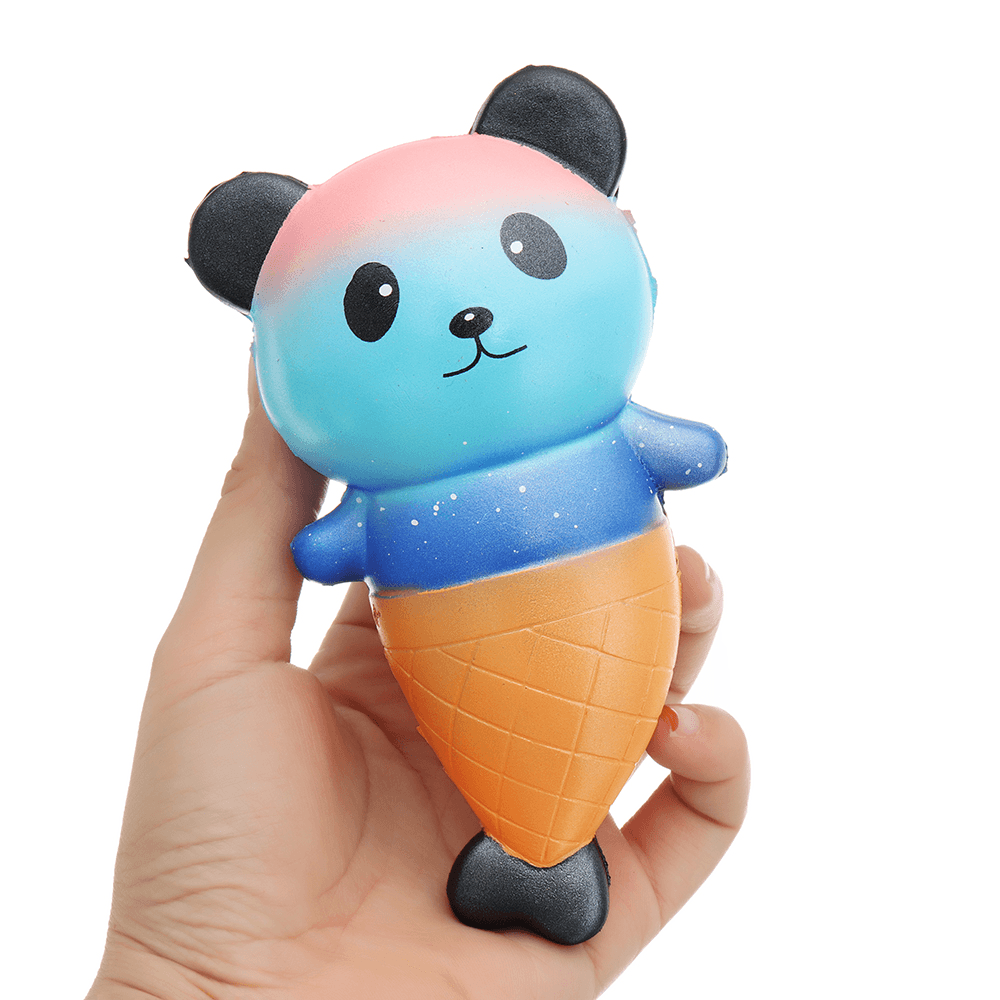 PURAMI Panda Squishy 16 cm, langsam aufsteigend, mit Verpackung, Sammlung, Geschenk-Stofftier