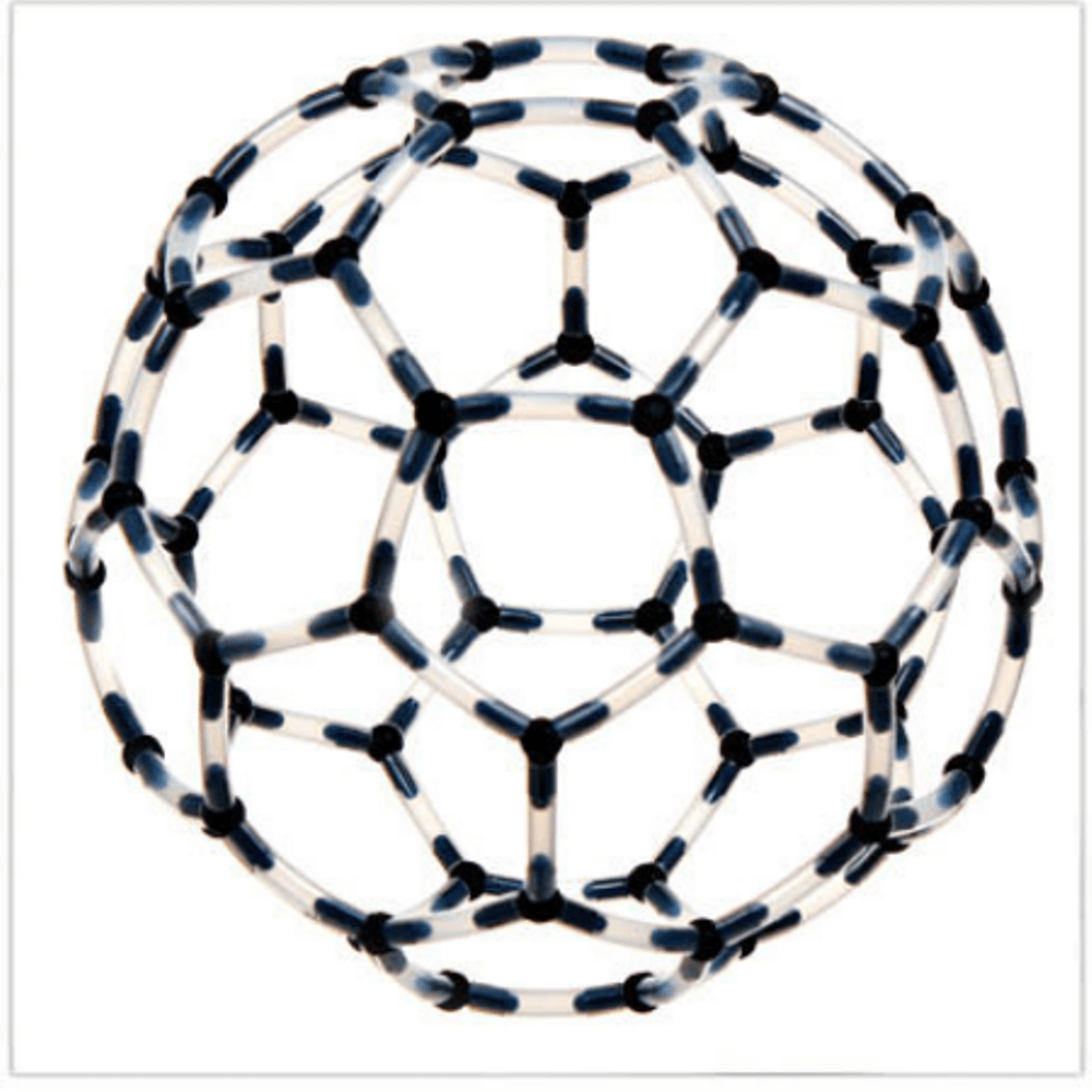 Buck Fullerene C60 Molekülmodell, Glühbirne, Röhre, Kristallmodell, wissenschaftliches Experiment, Lehrmittel, Spielzeug