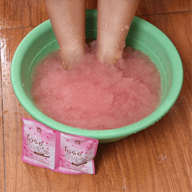 60G Rose Body Bath Salts Dead Skin Subcutaneous Fat Removal Muscle Relaxing Salt Massager Accessories