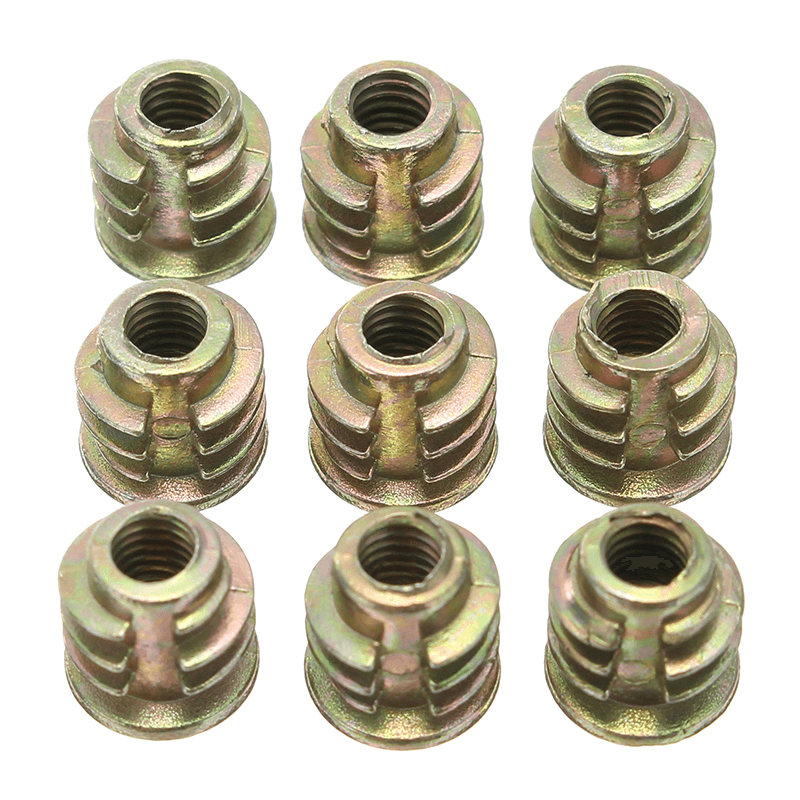 Suleve M6ZN1, 50 Uds., M6, muebles de madera de aleación de Zinc, cabeza hexagonal, tuerca de inserción roscada de 8Mm-25Mm