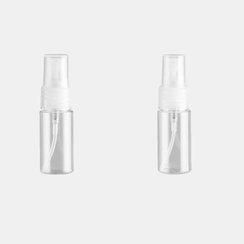 2 uds., 20Ml, juego de botellas de plástico transparente con pulverizador, botella con manguera para apretar, loción, crema hidratante, subbotella