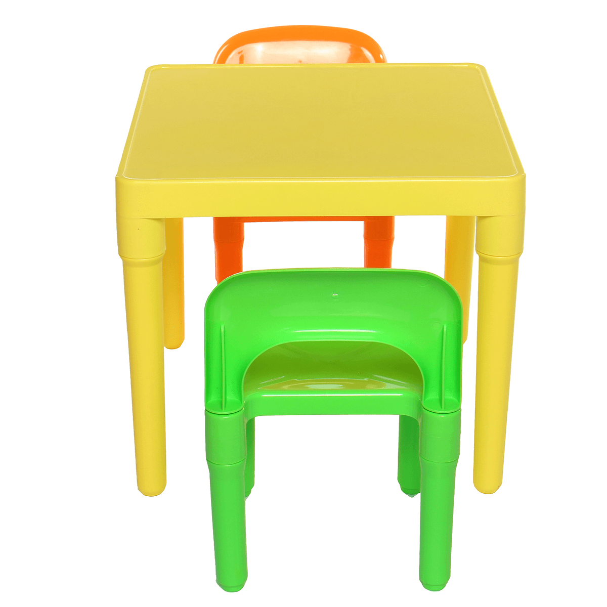 Childrens Plastic Table and Chair Set Square Learning Desk for Home Learning Desk Writing Homework Chair Combination