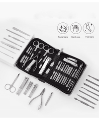 11/26 Pcs Nail Clipper Manicure Set Stainless Steel Nail Cutter Scissor Cuticle Nipper Nail Tools Set