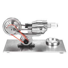 STEM Stainless Mini Hot Air Stirling Engine Motor Model Educational Toy Kit