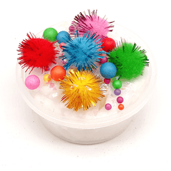 100ML Slime Brushed Cotton Mud Christmas Balls Silk Mud Plasticine Clay Toys