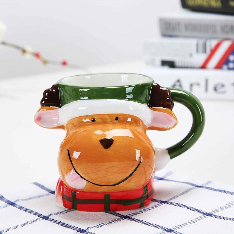 Regalo creativo de Navidad, tazas de té de cerámica, recipientes de agua, tazas y tazas, taza de café de porcelana de grado superior, artículos para beber 