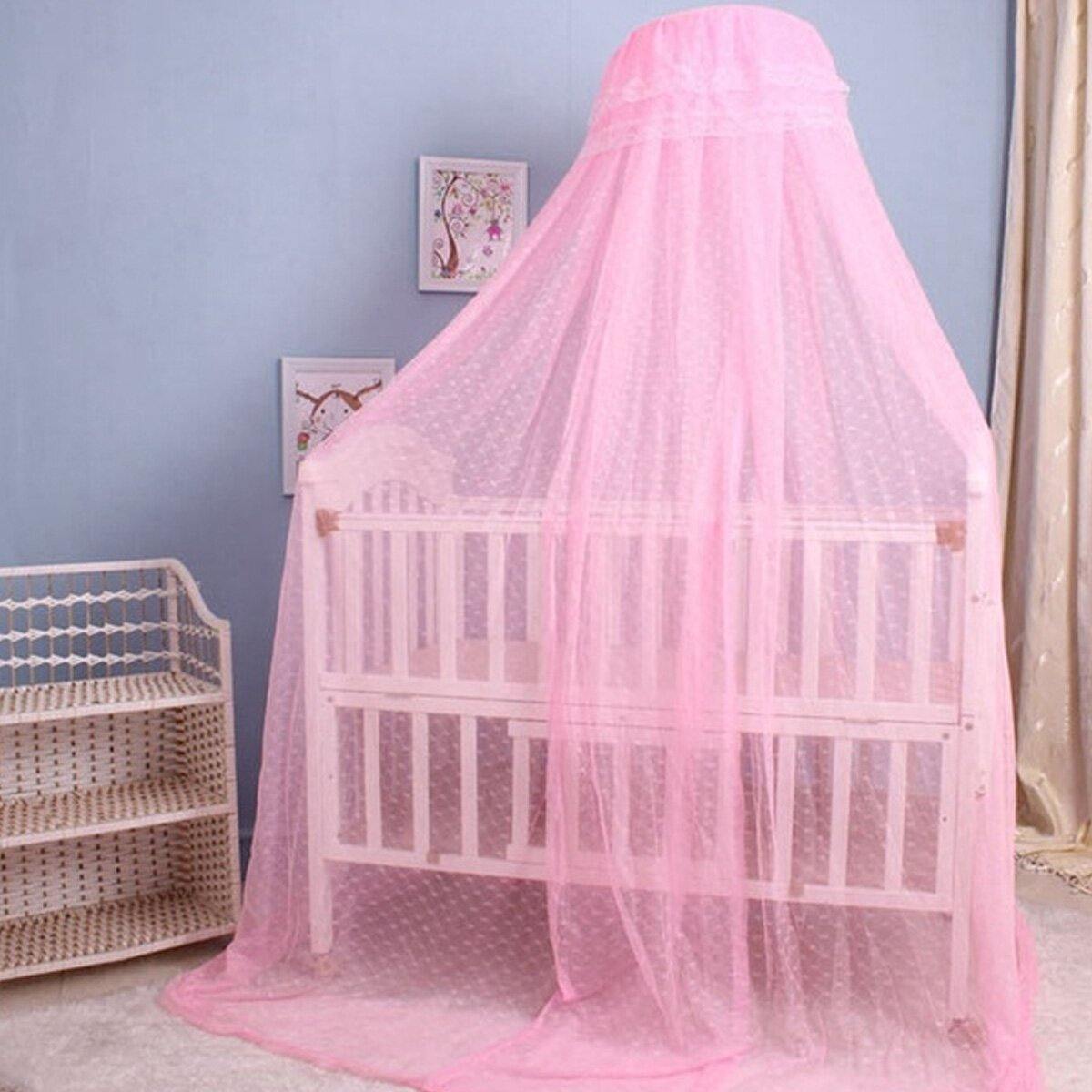 Kids Baby Mosquito Net Canopy Bedcover Cortina Ropa de cama Camping Cuna Netting 