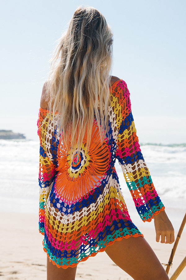 Colorful Sun Protection Swimsuit Cover Up