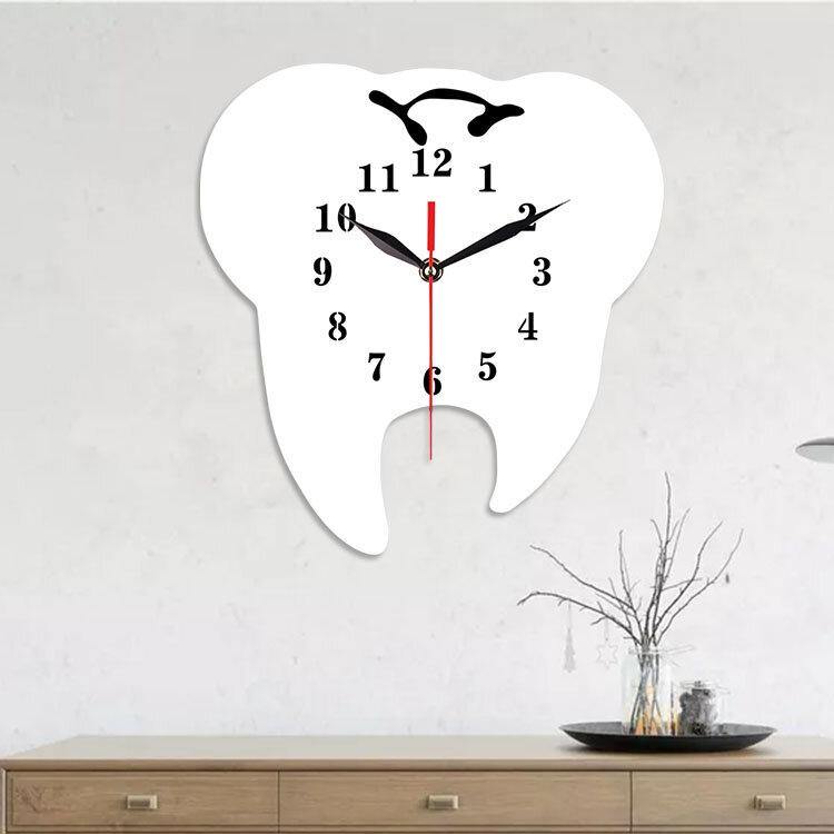 Emoyo ECY056 Tooth Shape Wall Clock Quartz Wall Clock 3D Wall Clock For Home Office Decorations