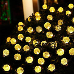 20/50 LEDS Kristall Ball 5M/10M Solar Lampe Power LED String Fairy Lichter Solar Girlanden Garten Weihnachten dekor Für Outdoor 