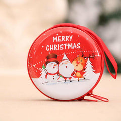 Unisex Child Adult Christmas Pattern Coin Bag Christmas Gift