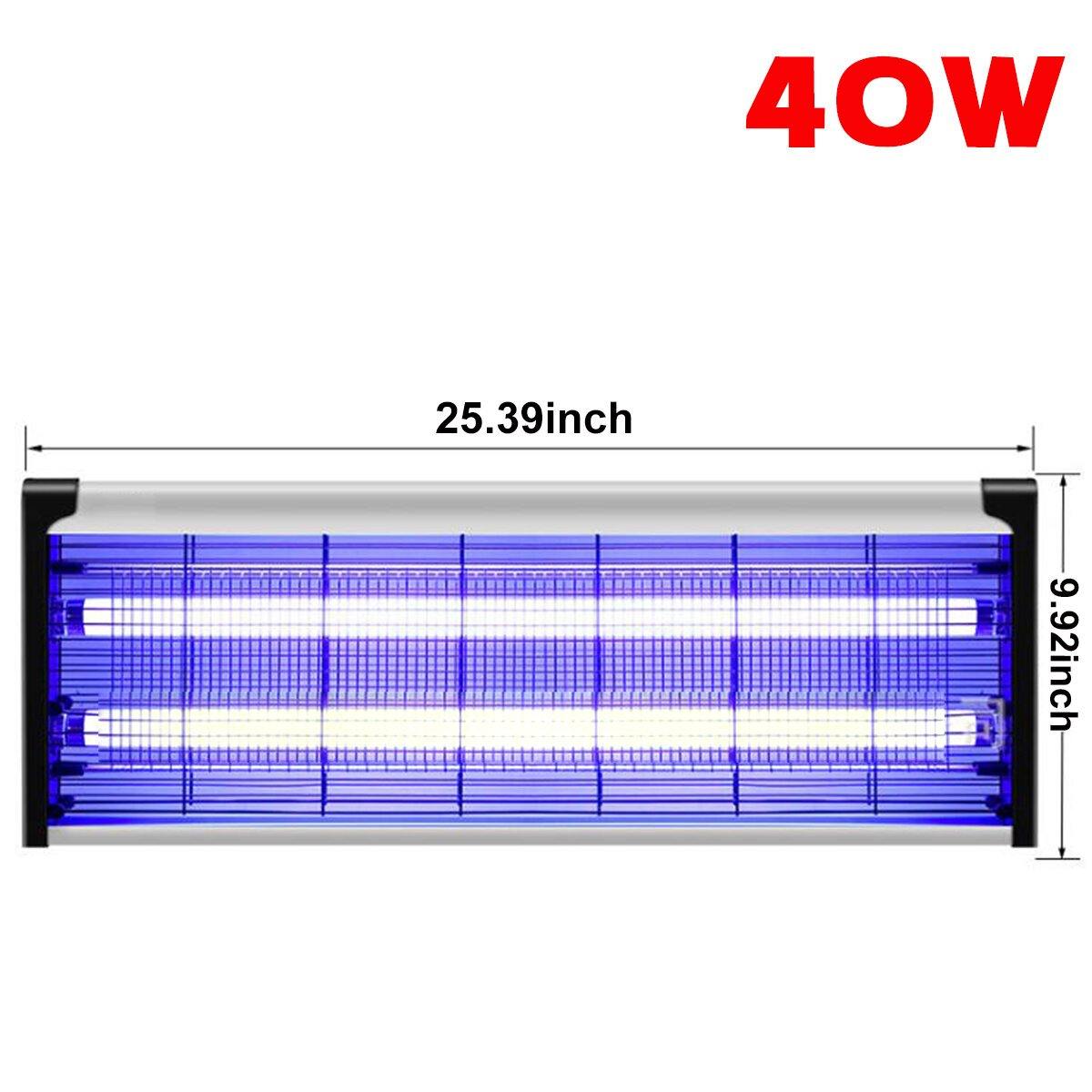 20 W/40 W elektrischer Moskito-Zapper, Insektenvernichter, Lichtfalle, geräuscharm, Zuhause 